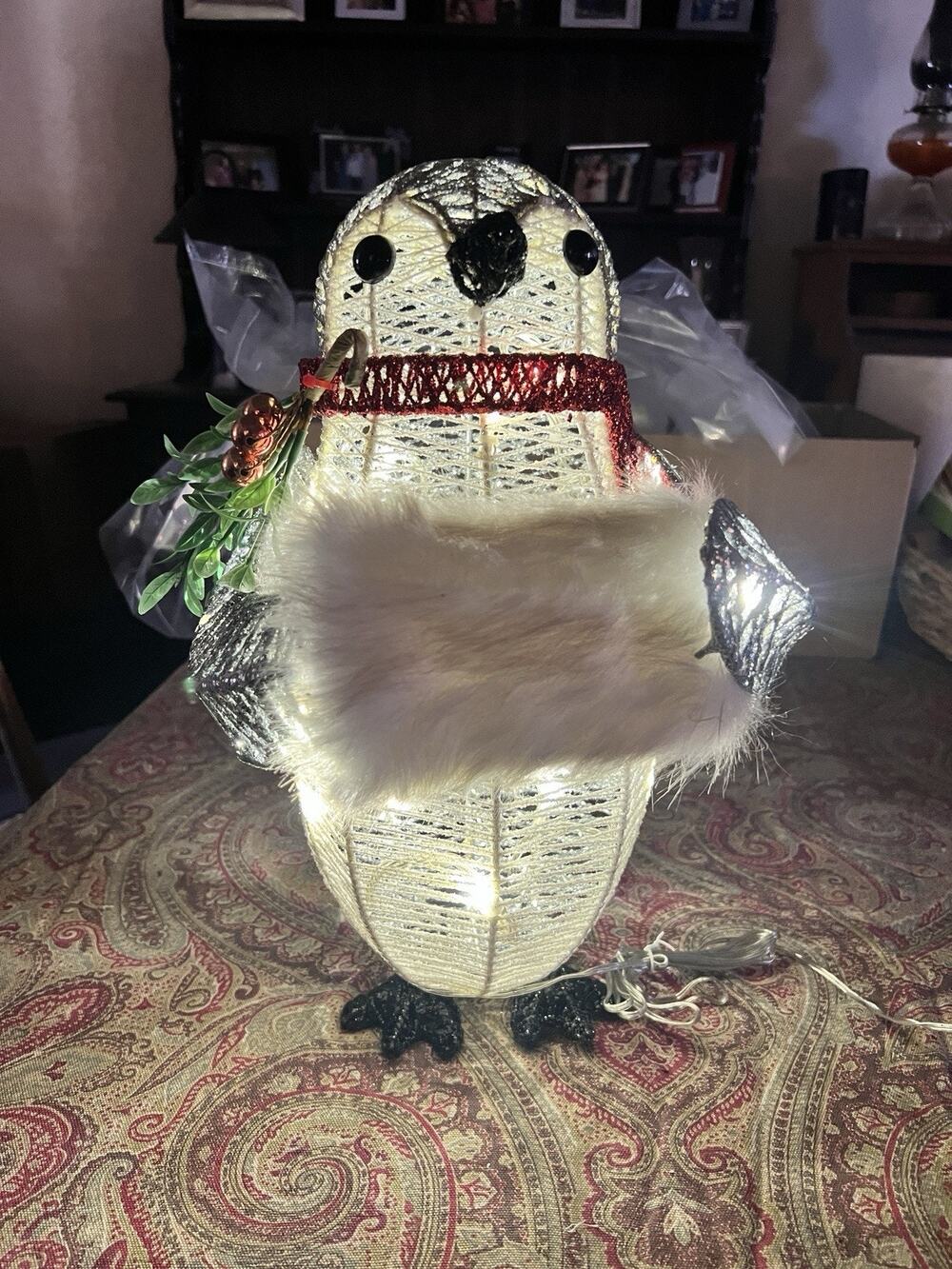 Philips LED Lights Glitter Christmas Penguin Baby 15" Indoor/Outdoor.
